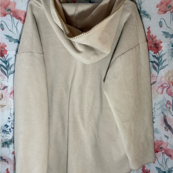 Vintage Polar Fleece Cream Teddy Jacket with NL and L Embroidery - Picture 6 of 10